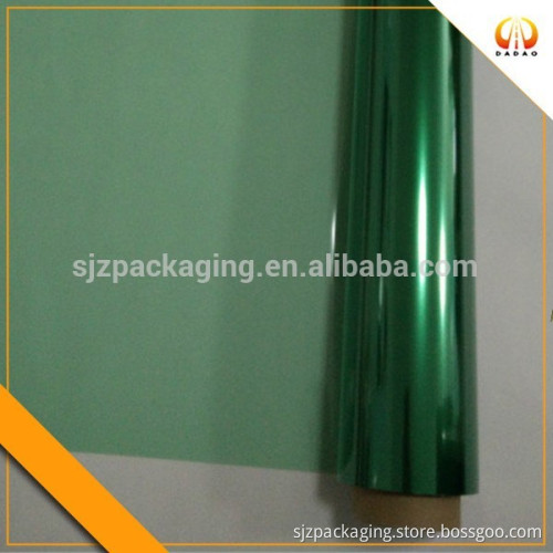 Green polyester film for printing